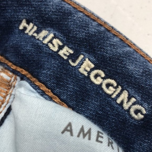 VINTAGE AMERICAN EAGLE HI-RISE JEGGINGS 0/25x27 🇲🇦 - Picture 4 of 10